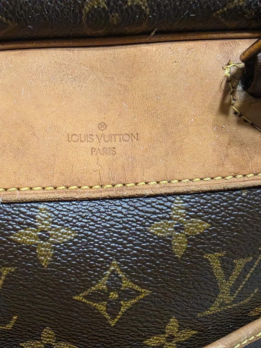 Louis Vuitton Monogram Canvas Duffel in Brown with Tan Trim